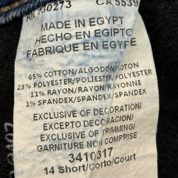 Lee Perfect Fit Straight Leg Women's size 14P Medium Wash Blue Denim Jeans - Picture 3 of 4